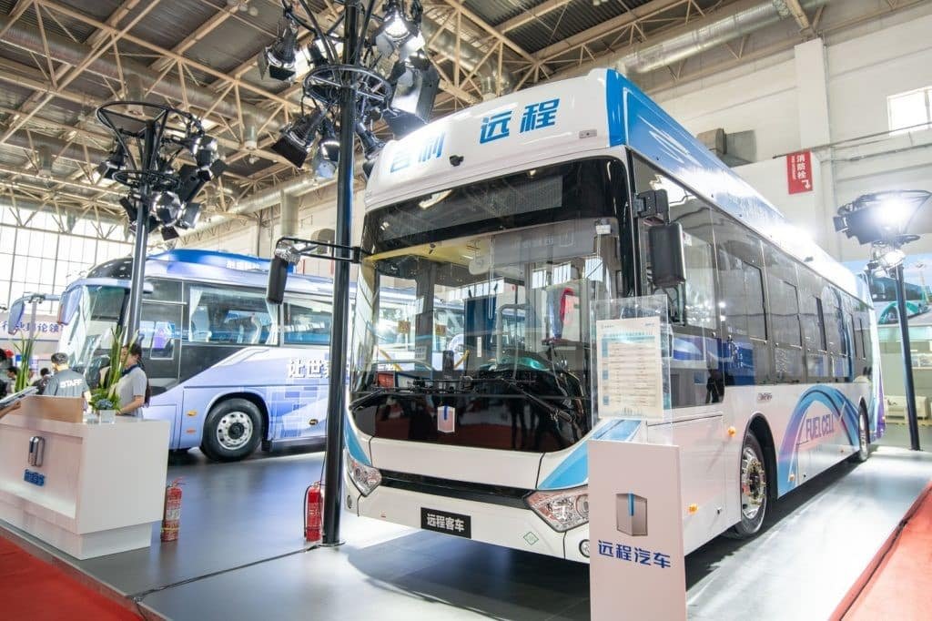 Fabricante chino lanza bus de pila de combustible de hidrógeno